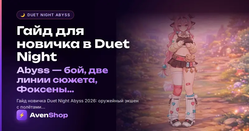 Гайд для новичка в Duet Night Abyss: бой, две линии сюжета, Фоксены и что фармить