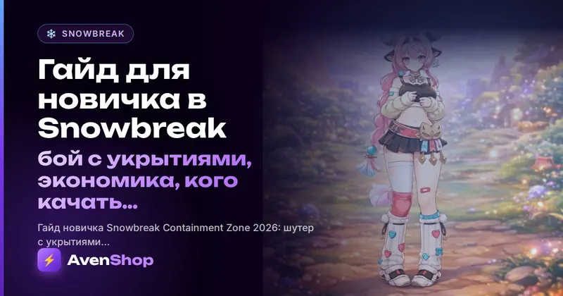 Гайд для новичка в Snowbreak: бой с укрытиями, экономика, кого качать и куда тратить