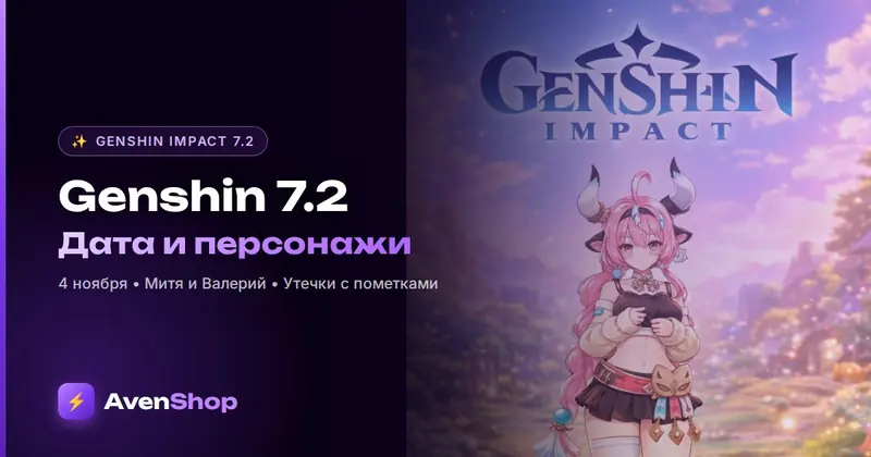 Genshin Impact 7.2: когда выйдет обновление, Митя, Валерий и баннеры