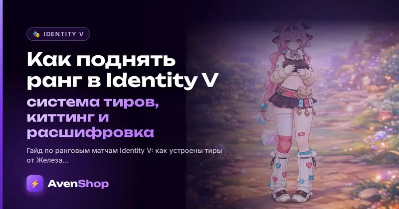 Как поднять ранг в Identity V: система тиров, киттинг и расшифровка