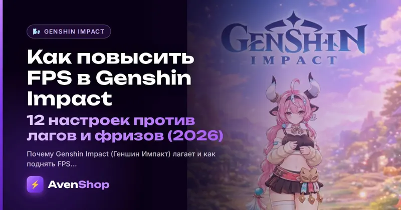 Как повысить FPS в Genshin Impact: 12 настроек против лагов и фризов (2026)
