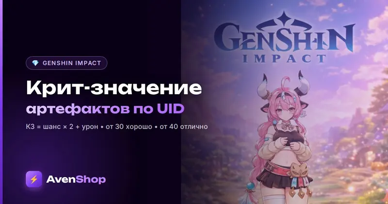 Крит-значение в Геншин: как оценить артефакты по UID и сколько КЗ нужно