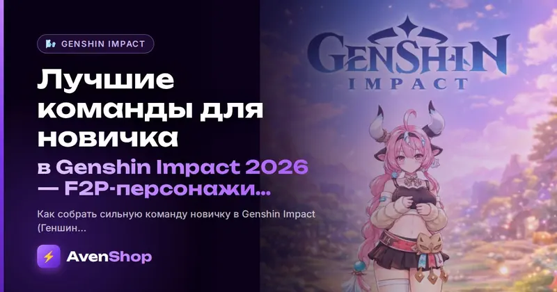 Лучшие команды для новичка в Genshin Impact 2026: F2P-персонажи, которые тащат