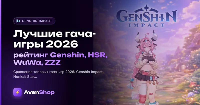 Лучшие гача-игры 2026: рейтинг Genshin, HSR, WuWa, ZZZ