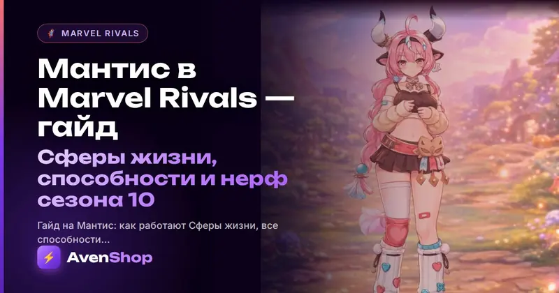Мантис в Marvel Rivals — гайд: Сферы жизни, способности и нерф сезона 10