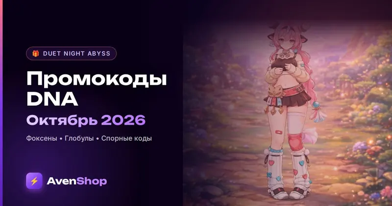 Промокоды Duet Night Abyss на октябрь 2026: Фоксены, глобулы и как активировать