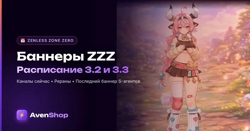 Расписание баннеров ЗЗЗ (Zenless Zone Zero): 3.2, 3.3 и рераны