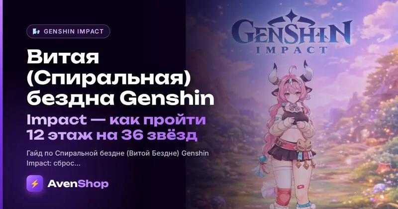 Витая (Спиральная) бездна Genshin Impact: как пройти 12 этаж на 36 звёзд